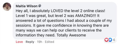 Facebook Testimonial 1