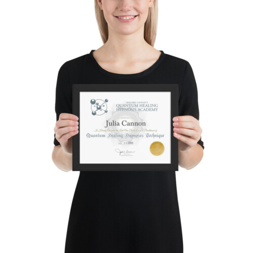 QHHT Level 1 Framed Certificate