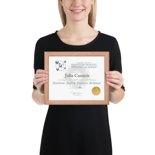 QHHT Level 1 Framed Certificate - Image 2